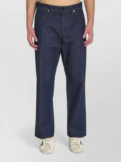 Stone Island Regular-straight-fit Five-pocket Jeans With Rinsed Finish In Blue