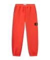Stone Island Loose-fit Joggers With Pockets And Elasticated Cuffs In Red