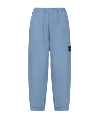 Stone Island Loose-fit Sweatpants In Blue