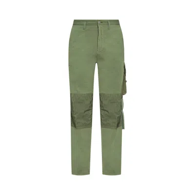 Pre-owned Stone Island Loose Pants 'sage Blue' In Green