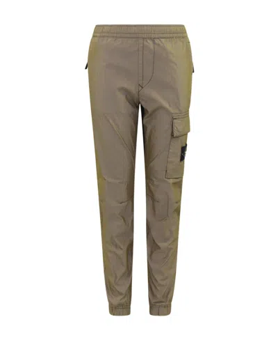 Stone Island Loose Waist Casual Pants In Green