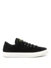Stone Island Black Low Top Sneakers In Black