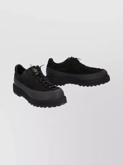 Stone Island Low-top Suede Sneakers Pull Tab In Black