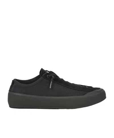 Stone Island Low-top Trainer With Compass Patch In Black