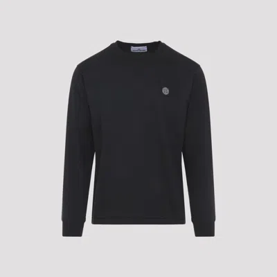Stone Island Ls Tshirt In Black