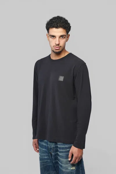 Stone Island Ls T-shirt In Black