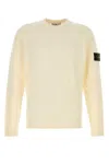 Stone Island Ivory Cotton Blend Sweater