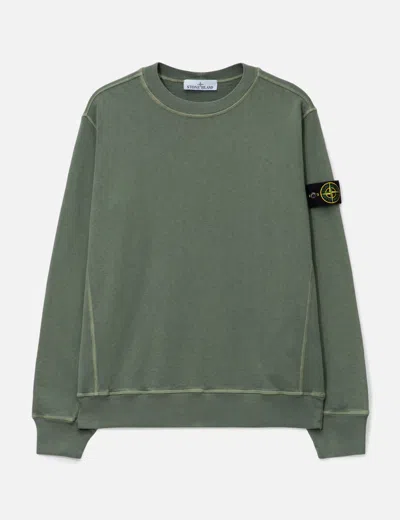 STONE ISLAND MALFILÉ COTTON FLEECE SWEATSHIRT