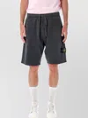 Stone Island Fleece Bermuda Shorts In Gray