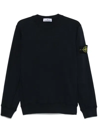 STONE ISLAND MALFILÉ FLEECE OLD EFFECT SWEATSHIRT