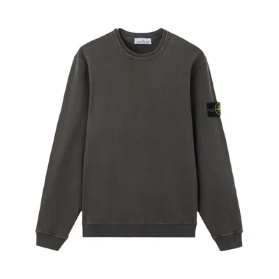 Pre-owned Stone Island Malfile Fleece Old Effect Sweatshirt 'charcoal' | Grey | Men's Size M