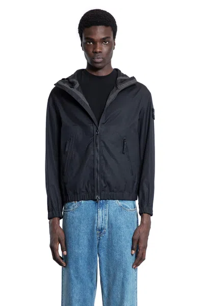 Stone Island Man Black Jackets