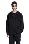 Stone Island Black Supima Cotton Twill Stretch-tc Jacket In Black
