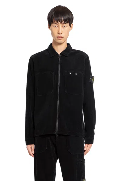 Stone Island Black Zip Overshirt