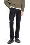 Stone Island Man Black Jeans In Black