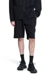 Stone Island Bermuda In Felpa In Black
