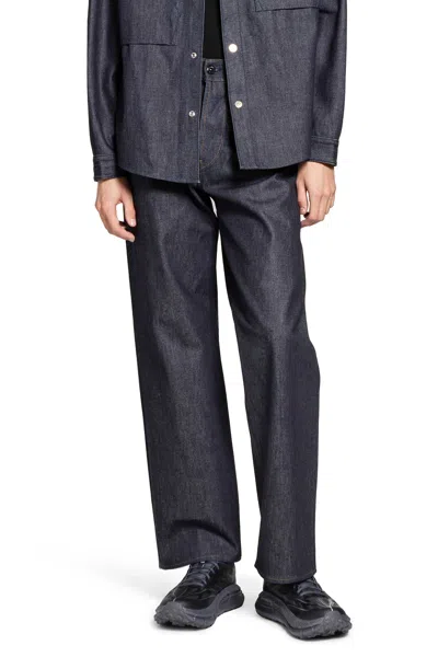 Stone Island Regular-straight-fit Five-pocket Jeans With Rinsed Finish In Blue