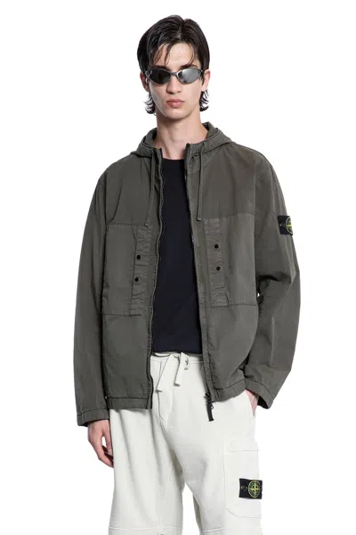 Stone Island Man Green Jackets