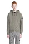 Stone Island Man Green Sweatshirts In Green