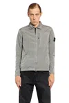 Stone Island Pearl Gray Overshirt In Grey