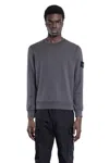 Stone Island Compass-motif Sweatshirt In Grey