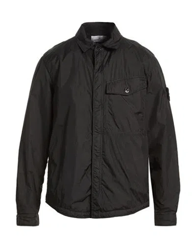 Stone Island Man Jacket Black Size L Polyamide