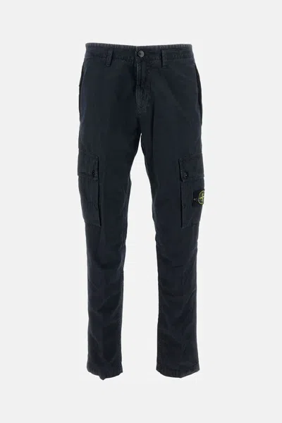 Stone Island Man Panta Cargo In Blue