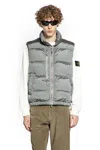 Stone Island Man Silver Vests In Silver