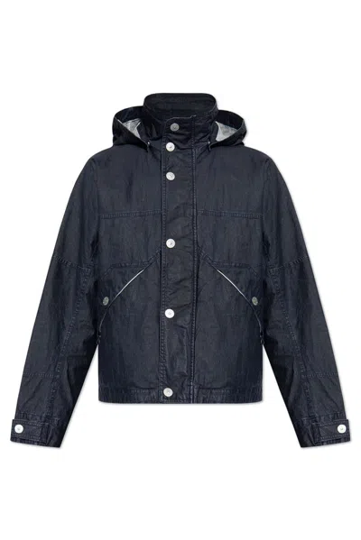 Stone Island Marina Collection Hooded Jacket In Blue