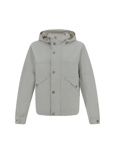 Stone Island Marina Collection Hooded Jacket In White