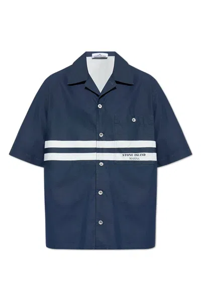 Stone Island Marina Collection Shirt In Blue
