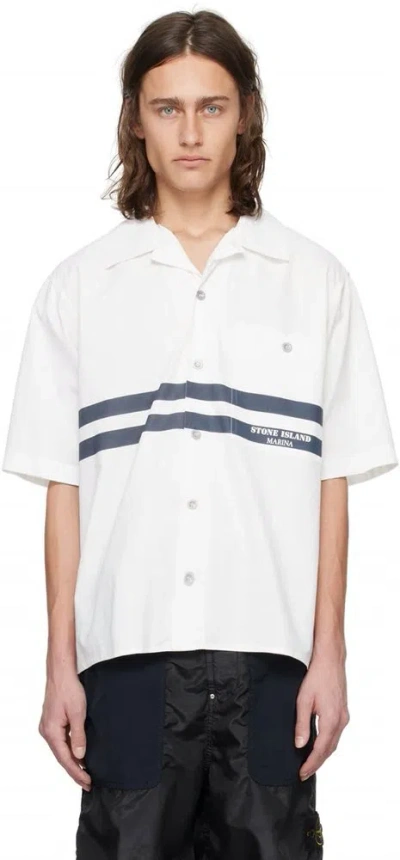 Stone Island Marina Collection Shirt In White