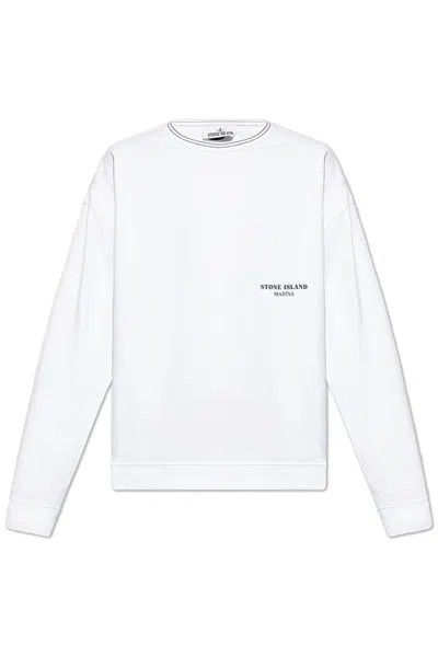 Stone Island Marina Collection Sweatshirt In White