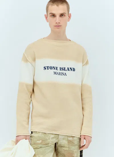 Stone Island Marina Sweater In Naturbeige