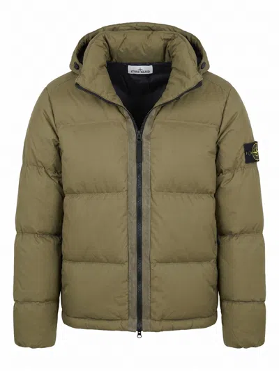 Stone Island Matt Ripstop Cordura Jacket In Green