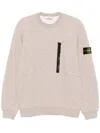 Stone Island Mélange-effect Sweatshirt In Nude