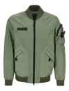 Stone Island 3l Tc Membrane Bomber Jacket In Green