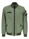 Stone Island 3l Tc Membrane Bomber Jacket In Green