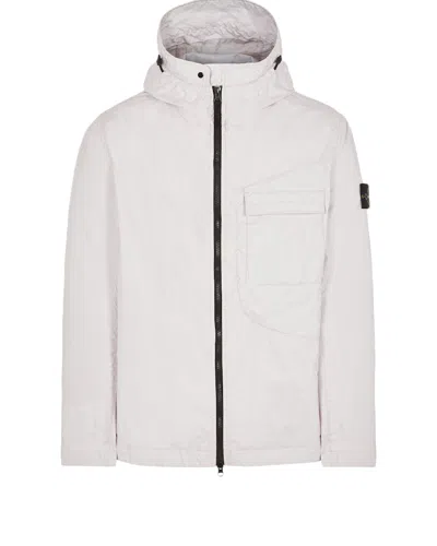Pre-owned Stone Island Membrana 3l Tc Garment Dyed Jacket In Rose In Pink