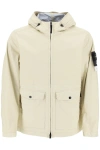 Stone Island Compass-badge Jacket In Beige,neutro