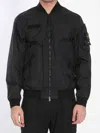 Stone Island 3l Tc Membrane Bomber Jacket In Black