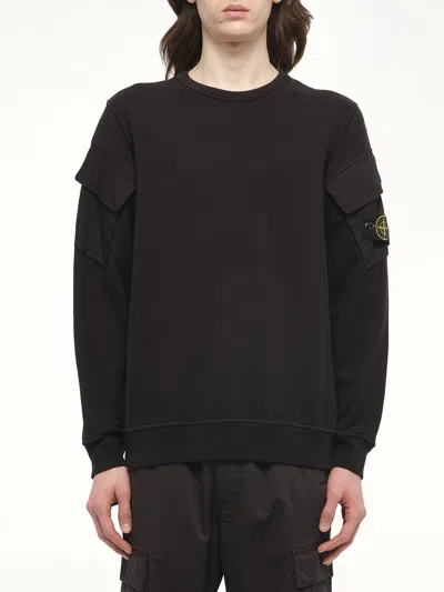 STONE ISLAND MEN'S 610000 COTTON FLEECE SWEATSHIRT