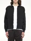 Stone Island Men's 610005 Giubbotto Zip Up Cardigan In Black