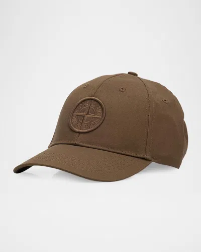Stone Island Men & Apos;s Tonal Embroidered-compass Baseball Cap In Military G