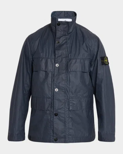 Stone Island Men & Apos;s Wax-coated Field Jacket In Multi
