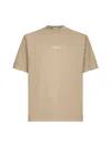 Stone Island Contemporary Graphic Print T-shirt With Crew Neck And Relaxed Fit In Neutral