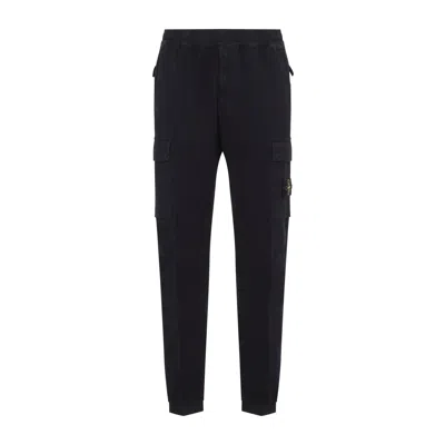 Stone Island Men's Black Cargo Trousers