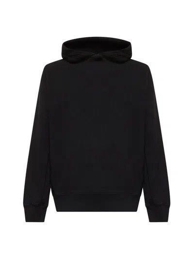 Stone Island Men Black Cotton Hoodie
