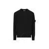 Stone Island Lightweight Wool Crew Neck Pullover In Blue
