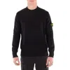 Stone Island Cotton Sweatshirt In Black